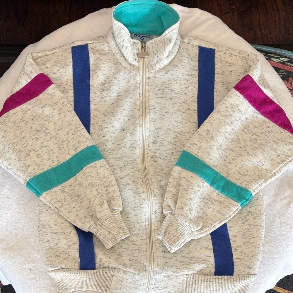 Spalding Heathered Zip-Up Jacket